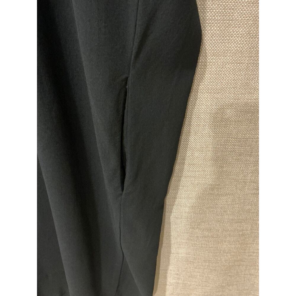 Eileen Fisher Silk Shift Dress Black XS Oversized Minimalist w/Pockets - Picture 4 of 5